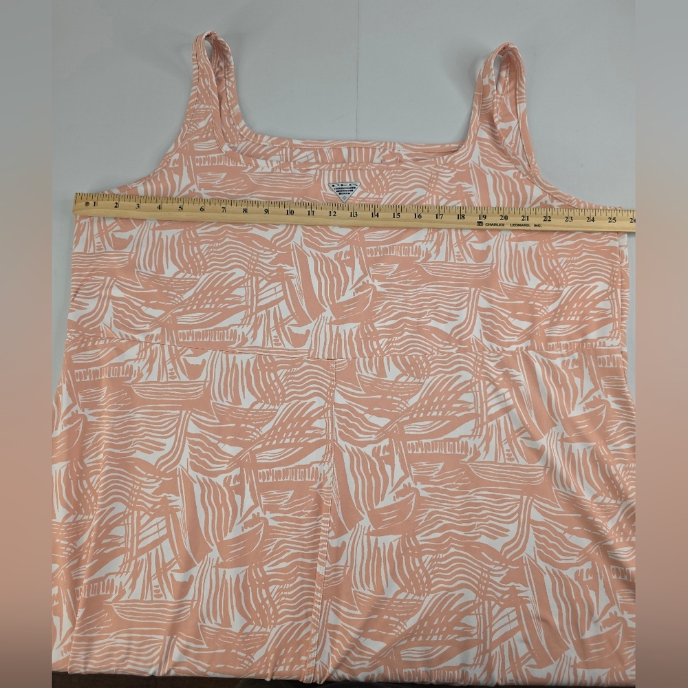 Columbia Sportswear Women's PFG Fishing Dress Size 3X Peach White AE-0972 - Picture 5 of 10